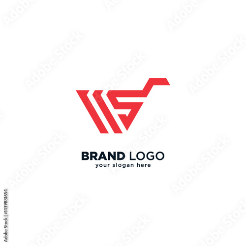 Creative S Letter Logo, Online Shopping Logo.