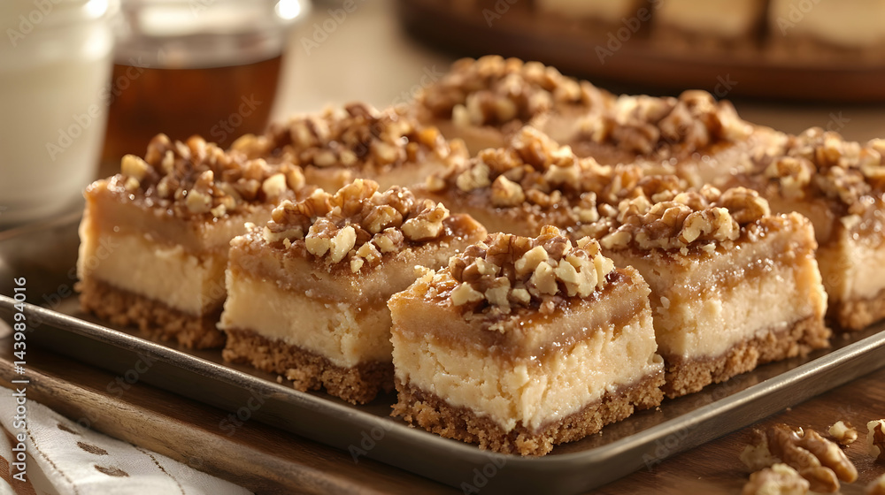 Delicious Walnut Caramel Cheesecake Bars Recipe Delicious Walnut Caramel Cheesecake Bars Recipe
