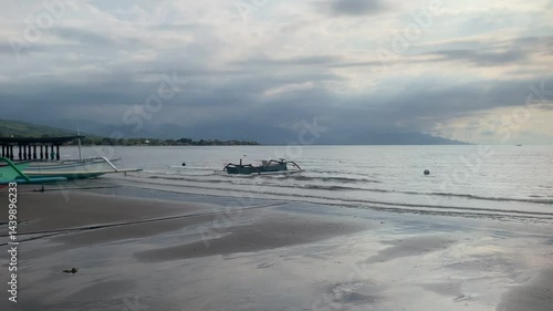 Lovina Beach in Bali, Sea