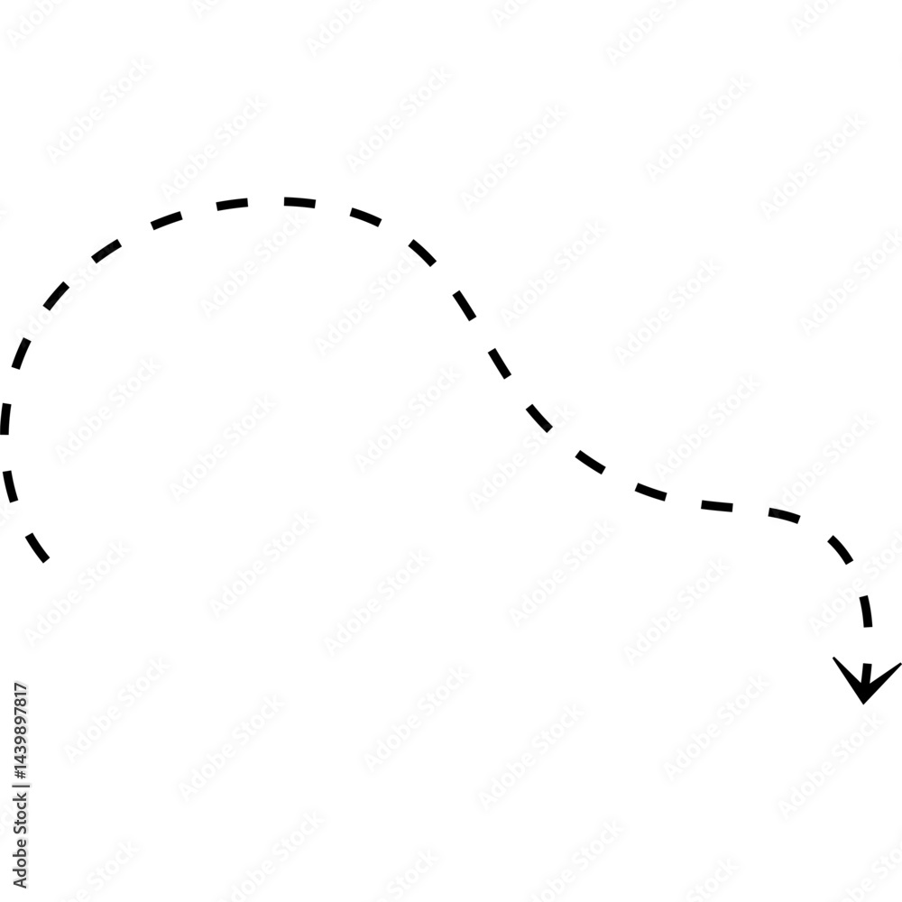 Arrow Dashline Shape Arrow Dashline Shape