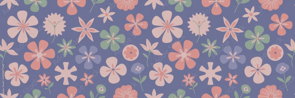 Delicate floral design in pastel hues. Delicate floral design in pastel hues.