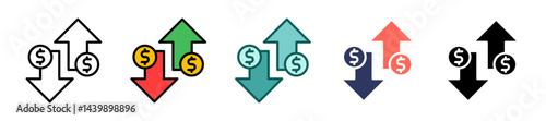 Volatility glyph multiple icon