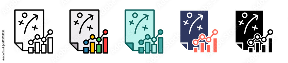 Financial Planning glyph multiple icon Financial Planning glyph multiple icon