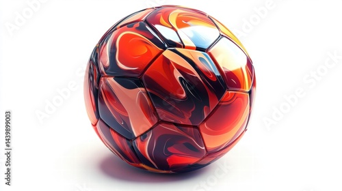Abstract Red Soccer Ball  Sport  Game  Design  Graphic