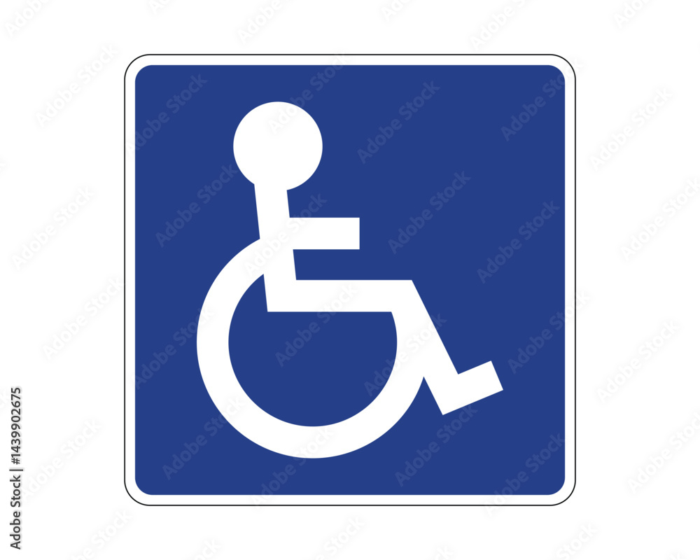 Accessibility Indication Traffic Sign for Highlighting Facilities Accessible to Individuals with Disabilities – High Quality Vectorial Stock Road Sign Accessibility Indication Traffic Sign for Highlighting Facilities Accessible to Individuals with Disabilities – High Quality Vectorial Stock Road Sign