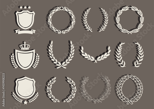 Award Winner Retro Type Badges