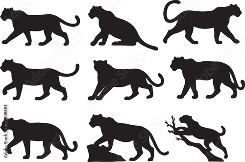 animals silhouettes collection