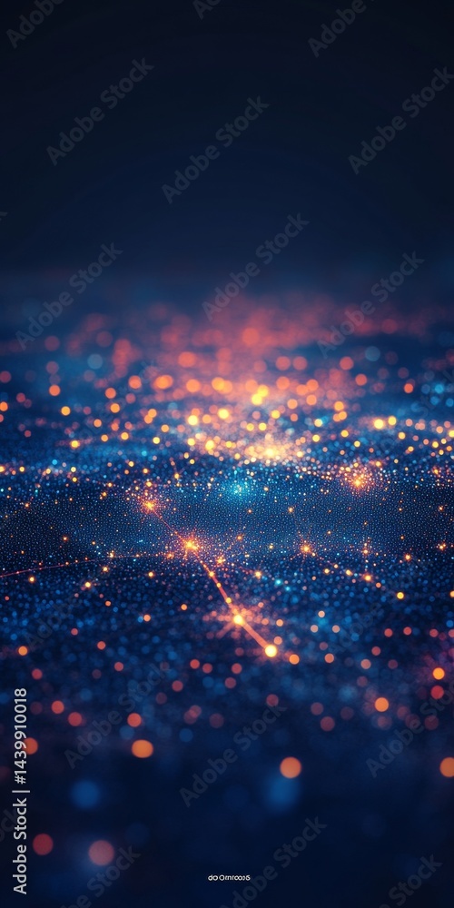 Vaporwave Abstract Background With Bright Bokeh Lights, Blur, And A Dreamy, Ethereal Quality