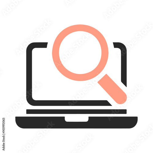 Data search icon design for mobile and web use