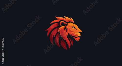 Lion Head with Shield