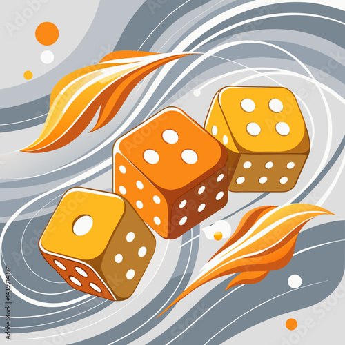 vector illustration of a dice