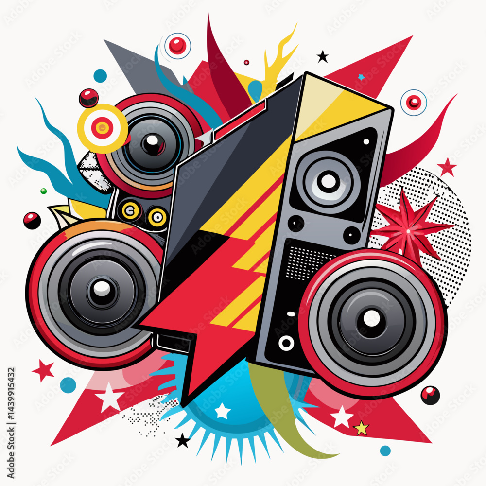 Obraz premium abstract music background