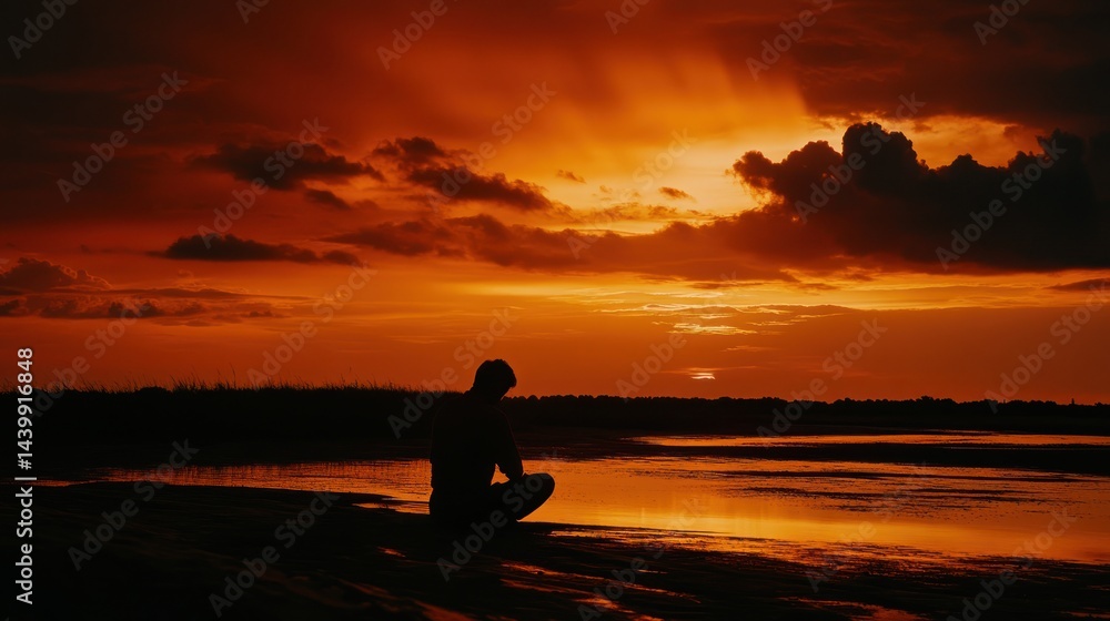Fototapeta premium Sunset Solitude