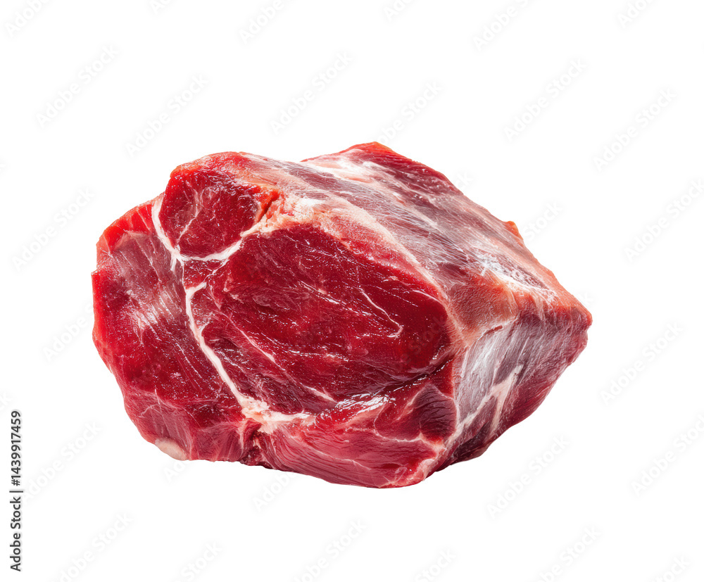 Premium cut of beef for culinary preparation and recipes, cut out Premium cut of beef for culinary preparation and recipes, cut out