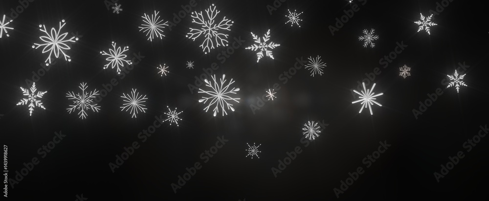 new year pattern. Christmas theme, golden openwork shiny snowflakes, star, 3D rendering. new year pattern. Christmas theme, golden openwork shiny snowflakes, star, 3D rendering.
