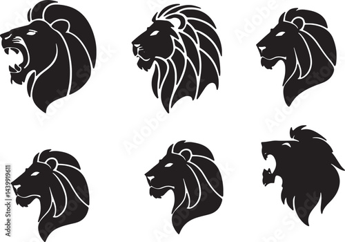 set of dogs vector illustration