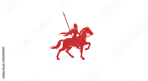 Red Knight on Horseback