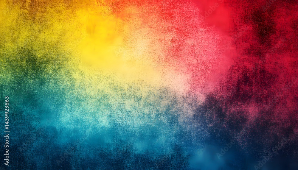Abstract painted background featuring vibrant blended color gradients throughout