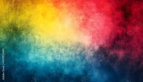 Obraz na płótnie Abstract painted background featuring vibrant blended color gradients throughout w salonie