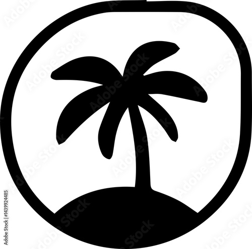 Tropical Palm Tree Icon