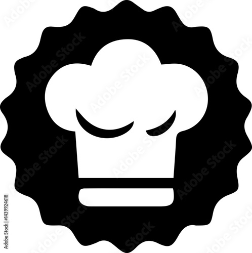 Chef's Hat Badge Icon