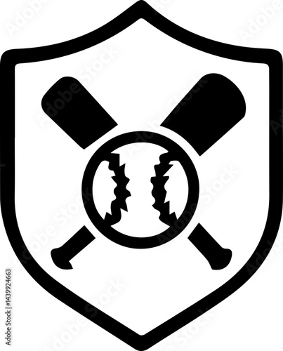 Baseball Shield Logo