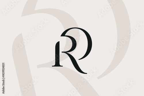 RO or OR letter logo icon design. Classic style luxury initials monogram.