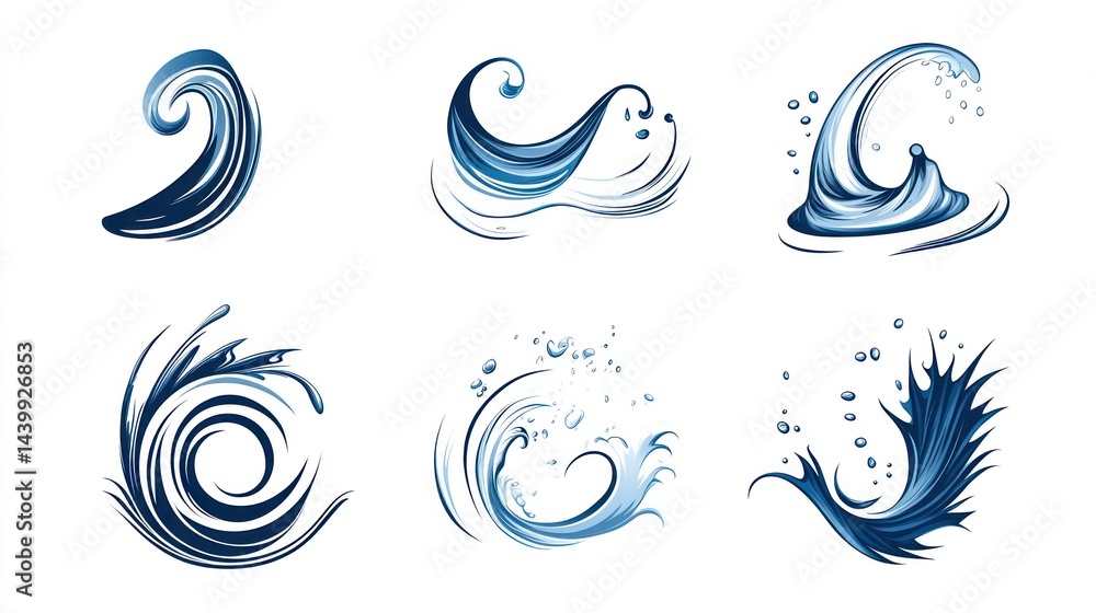 Ocean Wave Designs Collection Ocean Wave Designs Collection