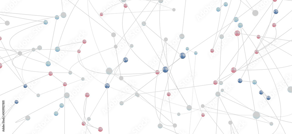 Image of interconnected nodes, representing network, connection, or data flow. Image of interconnected nodes, representing network, connection, or data flow.