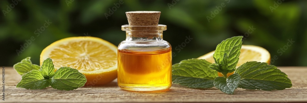 Lemon and Mint Essential Oil Aromatic Citrus Blend for Natural Wellness and Freshness