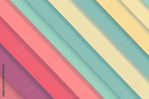 Grunge striped pattern in pastel colors with paint splatters. Abstract distressed background. Digital artwork of geometry shape with vibrant color in striped texture. Flat lay composition. AIG51.