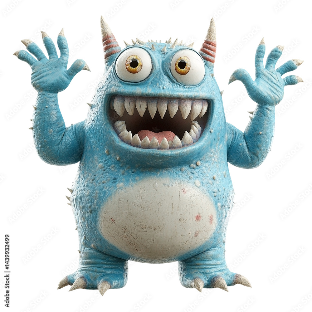 funny cartoon monster PNG isolated on transparent background funny cartoon monster PNG isolated on transparent background
