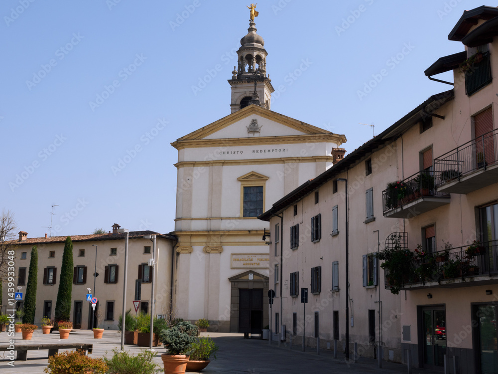Santa Maria Assunta church at Curno, Bergamo province, Italy