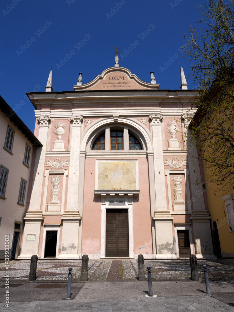 Old church of Longuelo at Bergamo, Italy