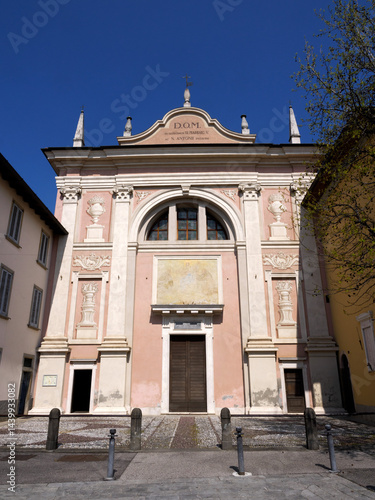 Obraz na płótnie Old church of Longuelo at Bergamo, Italy w salonie