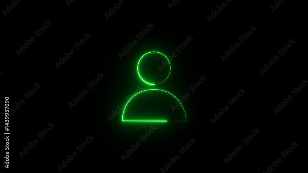 Contact with user profile neon icon
Animation on black background Contact with user profile neon icon
Animation on black background