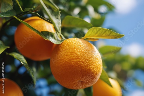 Wallpaper Mural Fresh oranges on a tree Torontodigital.ca