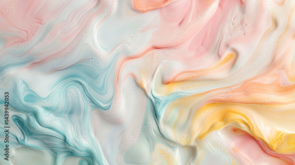 Fototapeta premium Pastel swirls paint texture background