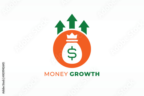 money bag growth logo