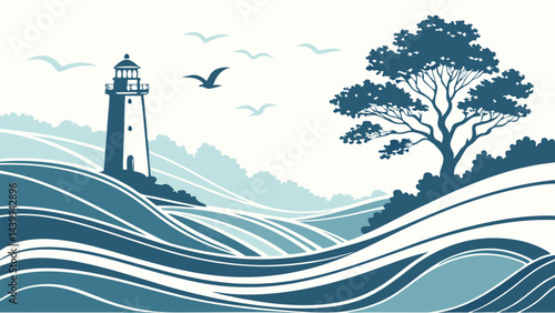 lighthouse on the beach