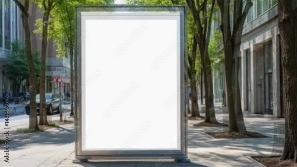 Empty white picture frame displayed among trees in park
Empty white picture frame displayed among trees in park