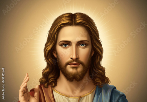 Radiant Portrait of Jesus C...