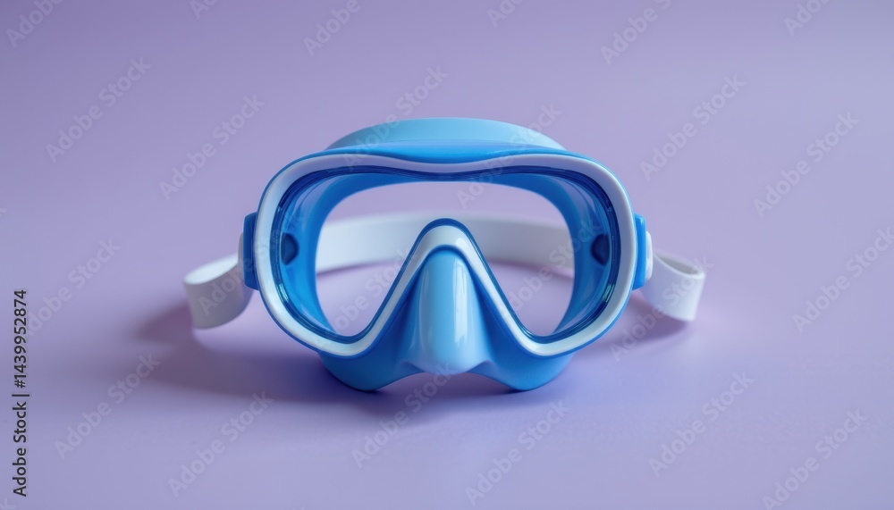 Diving action with blue goggles underwater exploration product showcase relaxed environment front view adventure concept Diving action with blue goggles underwater exploration product showcase relaxed environment front view adventure concept