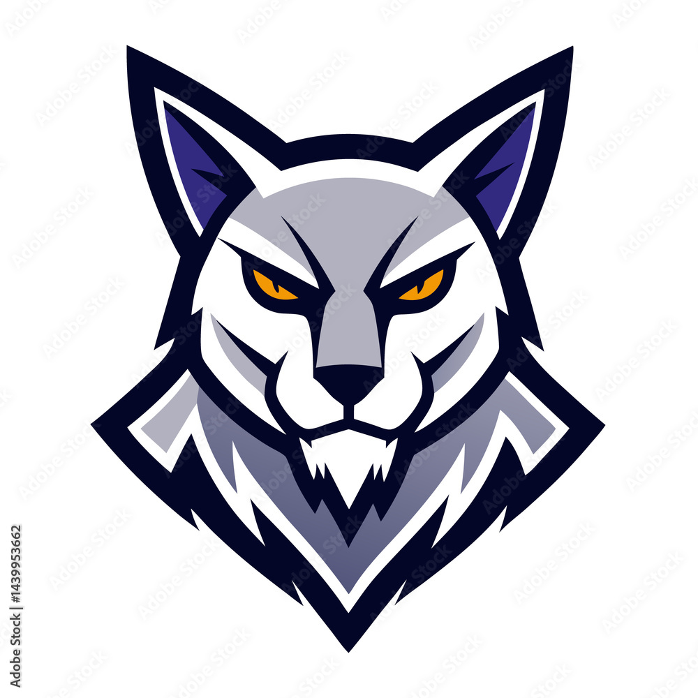 Phantom Lynx mascot logo vector Phantom Lynx mascot logo vector