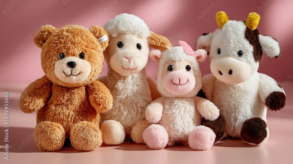 Adorable plush farm animals Adorable plush farm animals
