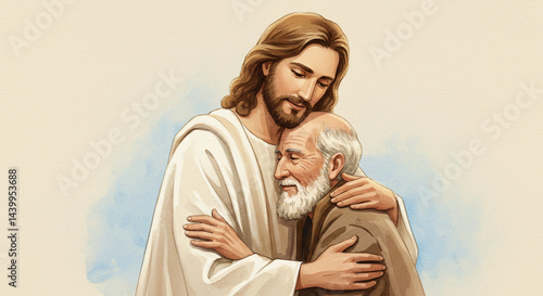 Jesus Christ Comforting Emb...