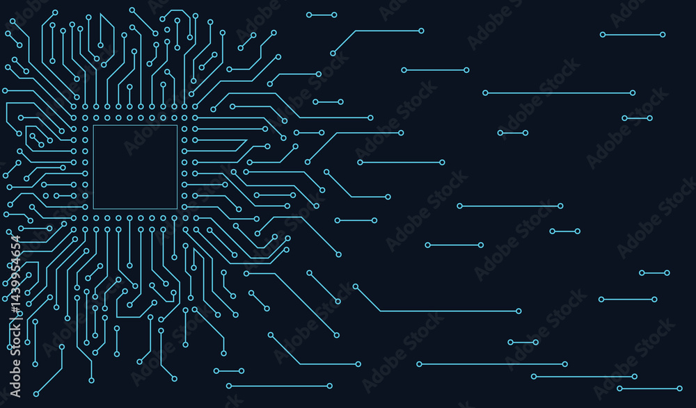 High-tech technology background texture. Circuit board vector illustration