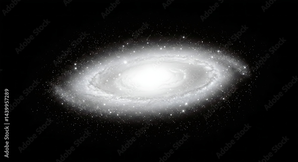 Naklejka premium The Bright Star of the Void