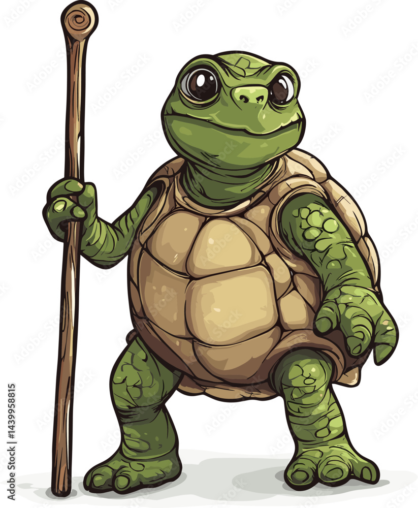 Obraz premium funny turtle with a turtle