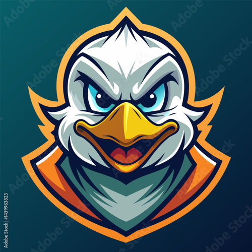 Cute Duck Mascot Design for Sports Teams